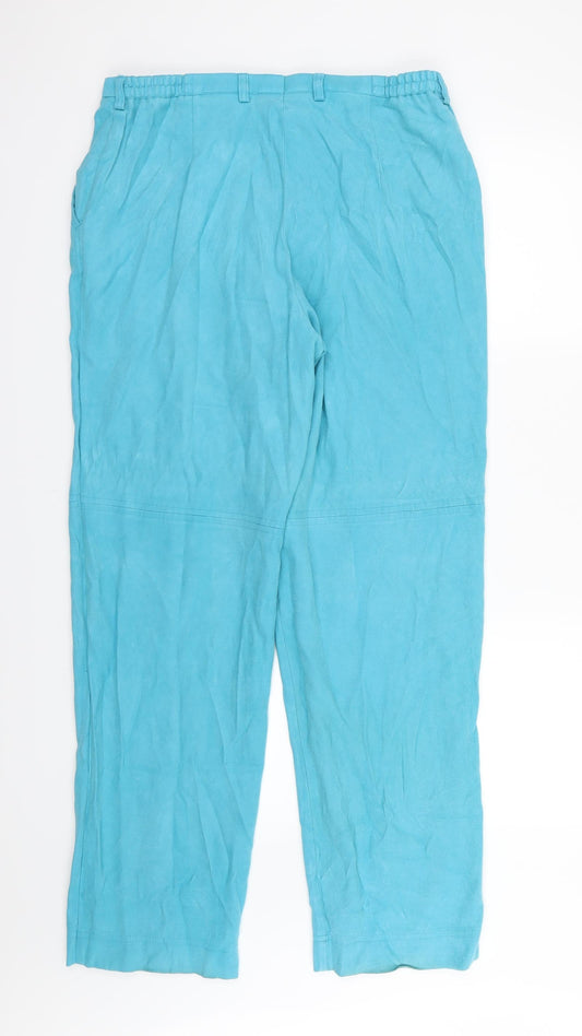 Almia Womens Blue Trousers Size 18 L31 in