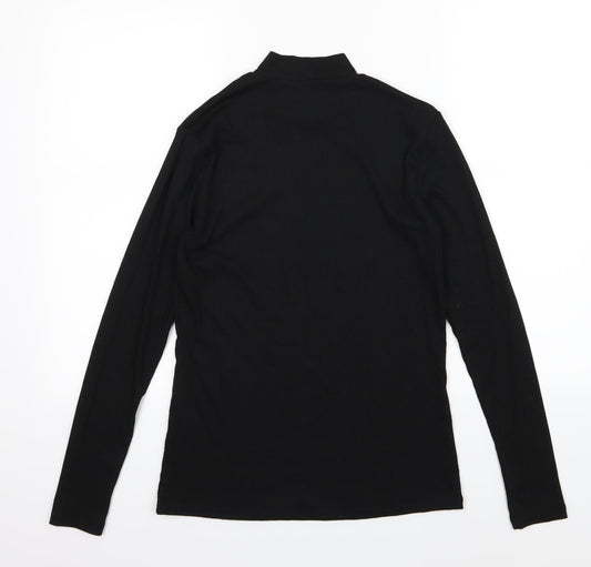 F&F Womens Black Knit Pullover Jumper Size 10