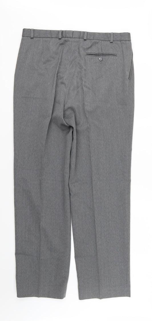 Marks and Spencer Womens Grey Trousers Size 36 L33 in