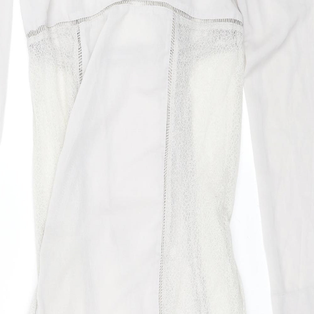 Brand and care label for Pins & Needles women’s grey fit & flare, size M