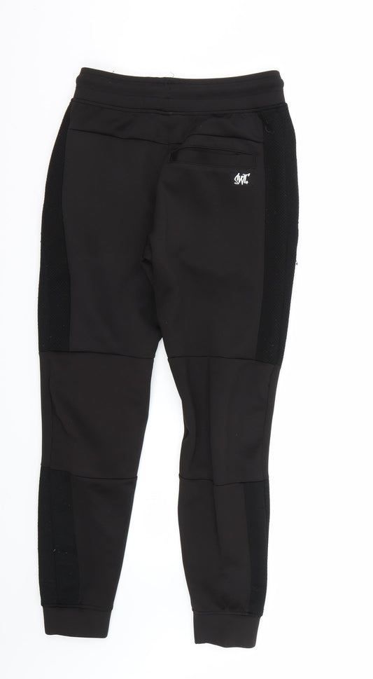 SWT Womens Black Sweatpants Trousers Size S L27 in