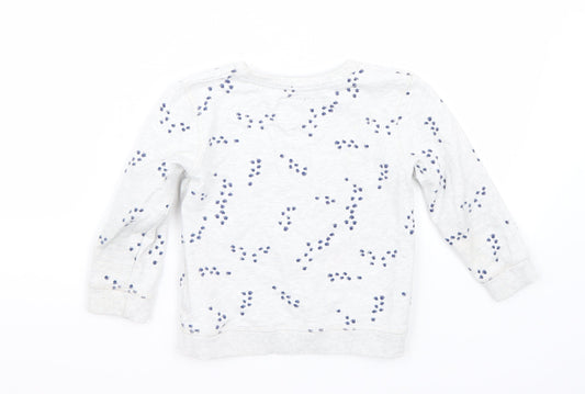 Mothercare Boys White Pullover Jumper Size 2-3 Years