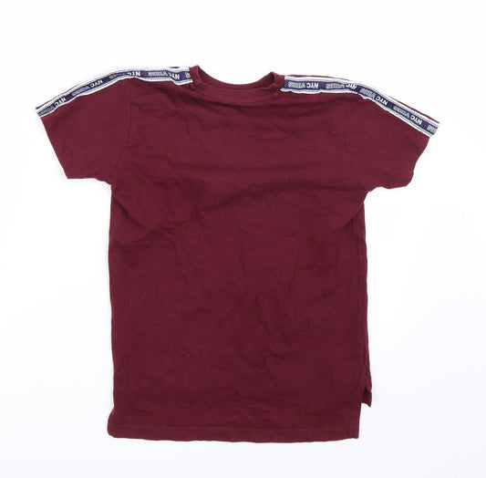 Primark Boys Purple Basic T-Shirt Size 8 Years