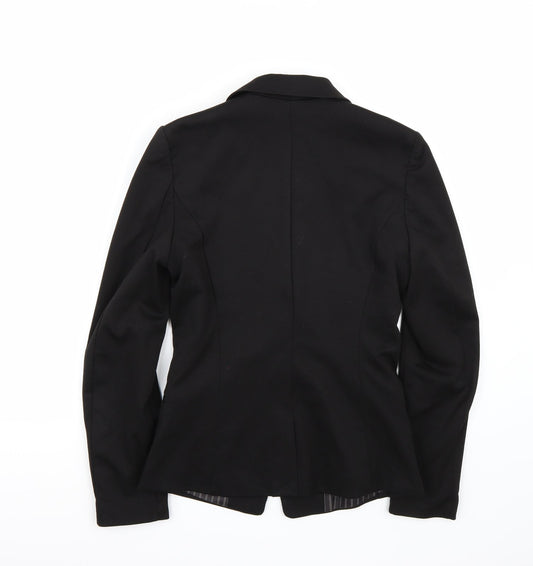 H&M Womens Black Jacket Suit Jacket Size 6