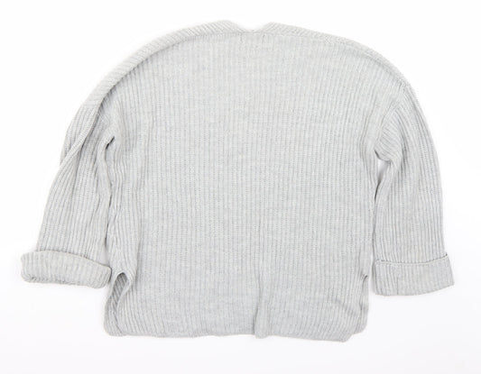 Topshop Womens Grey Pullover Jumper Size 6