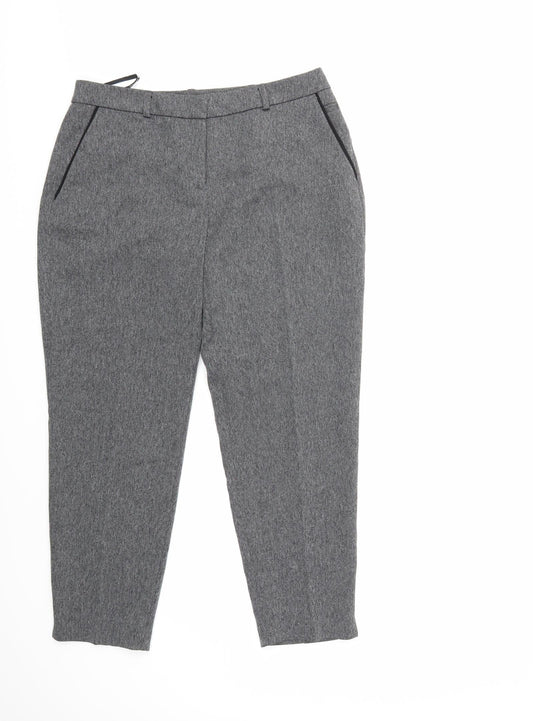 Dorothy Perkins Womens Grey Trousers Size 10 L25 in