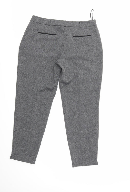 Dorothy Perkins Womens Grey Trousers Size 10 L25 in