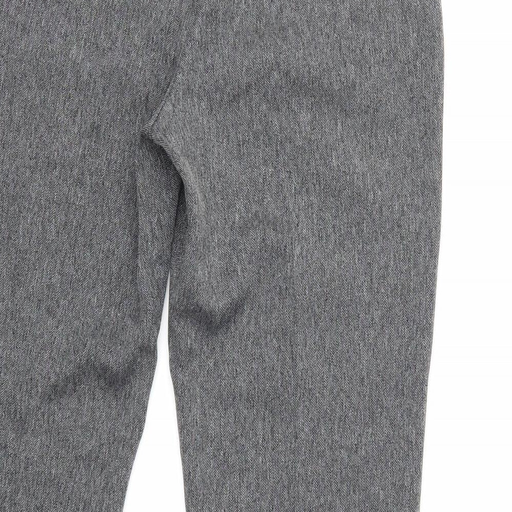 Brand and care label for Dorothy Perkins women’s grey trousers, size UK 10, 25-inch leg