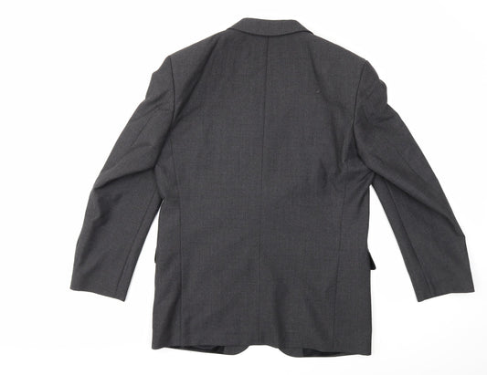 Copperstone Mens Grey Jacket Suit Jacket Size 40