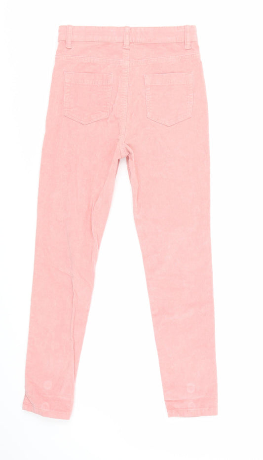 Denim & Co. Girls Pink Corduroy Trousers Size 10 Years
