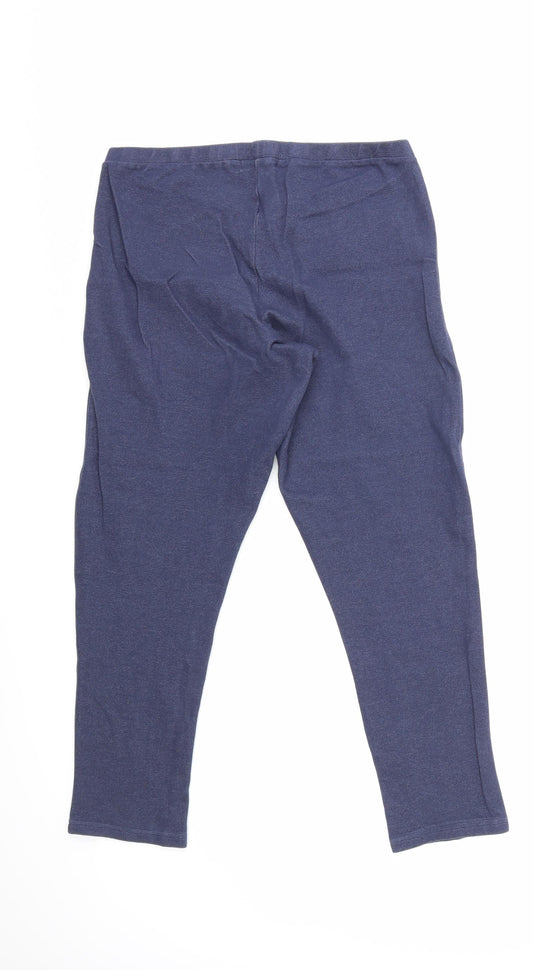 John Lewis Womens Blue Trousers Size L L25 in