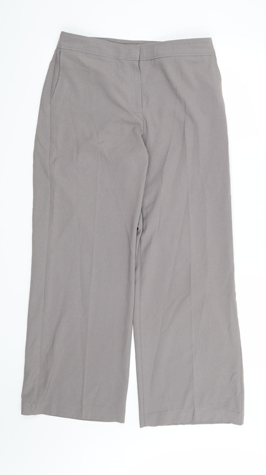 Marks and Spencer Womens Grey Trousers Size 10 L29 in