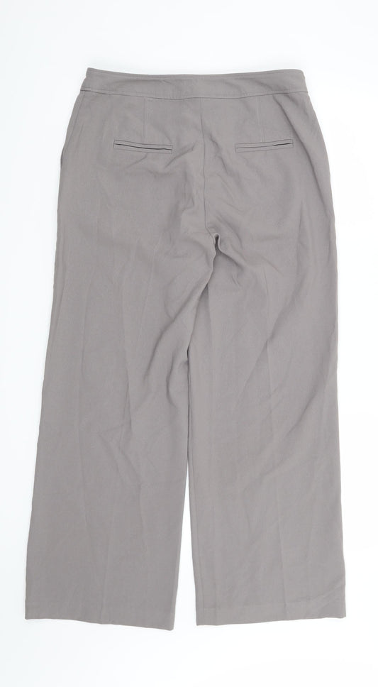 Marks and Spencer Womens Grey Trousers Size 10 L29 in