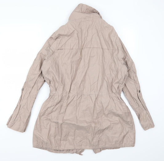 Preworn Womens Pink Overcoat Coat Size M