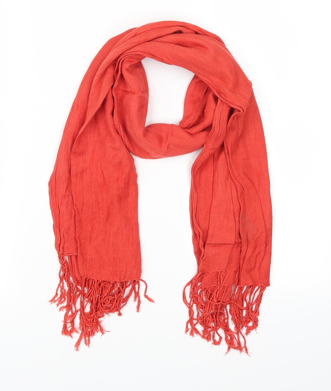 Preworn Womens Red Scarf