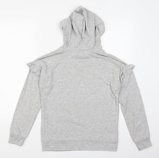Dorothy Perkins Womens Grey Pullover Hoodie Size 8