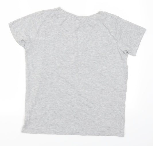Gogglebox Womens Grey Basic T-Shirt Size 12 - Gogglebox