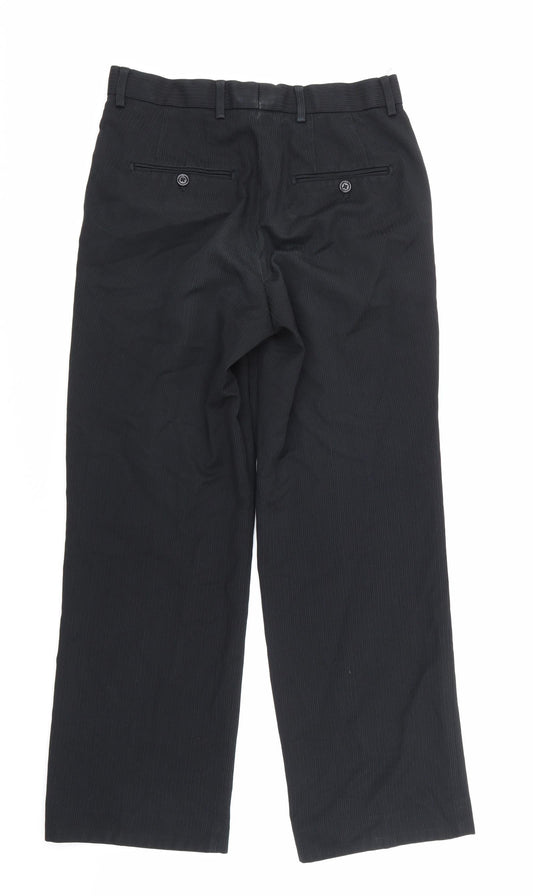 NEXT Mens Blue Striped Trousers Size 30 in L27 in
