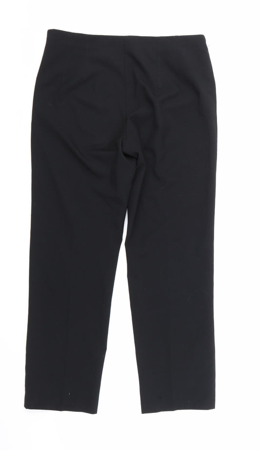 Marks and Spencer Womens Black Trousers Size 12 L26 in