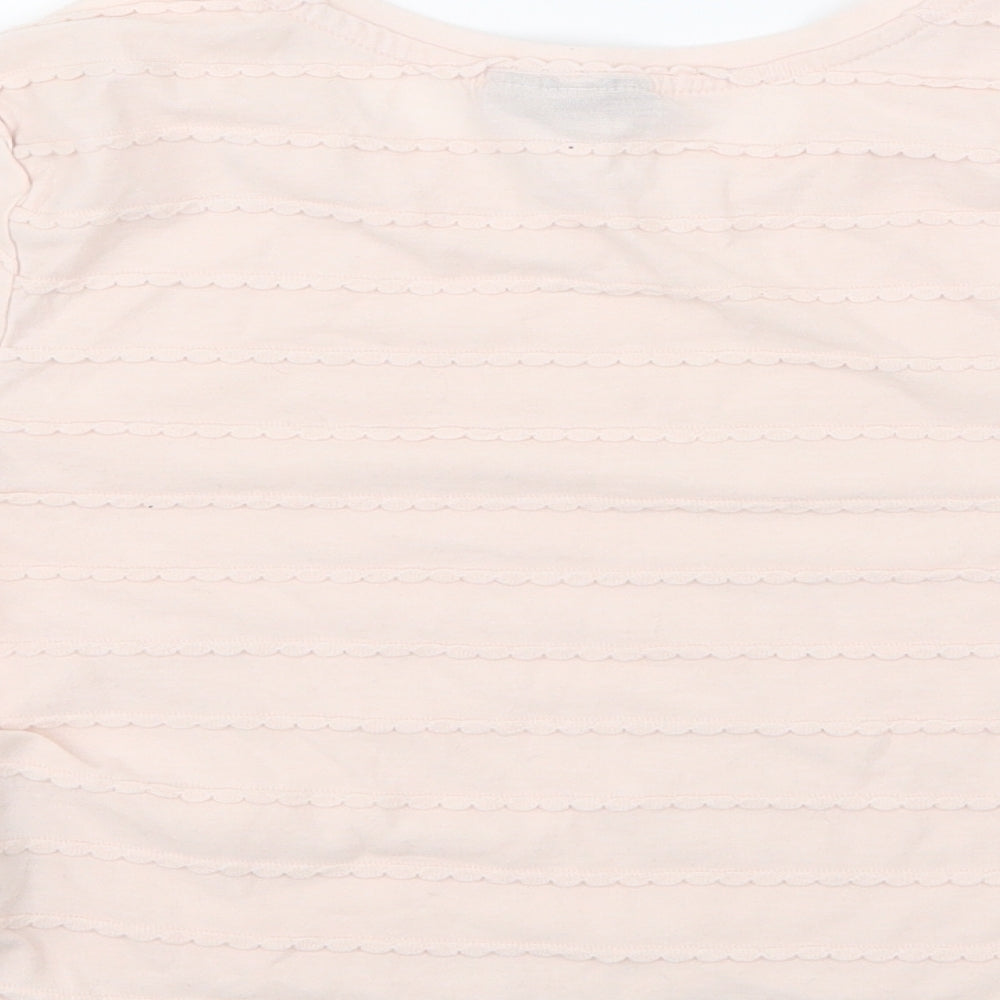 Topshop Womens Pink Basic T-Shirt Size 8