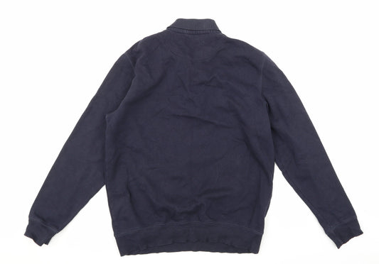 Lincoln Mens Blue Pullover Hoodie Size M