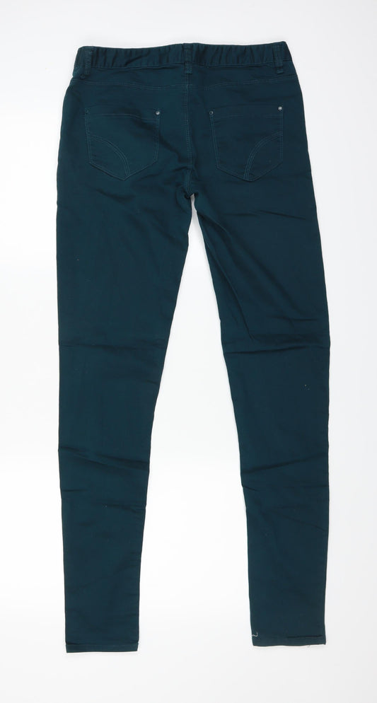 Denim Co Womens Green Skinny Jeans Size 10 L25 in