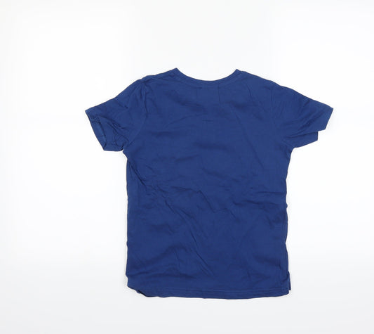 uefa Boys Blue Basic T-Shirt Size 9-10 Years - england
