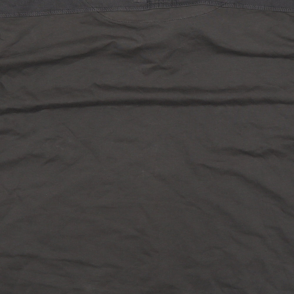 Brand and care label for NORTH COAST women’s grey jumper, size L