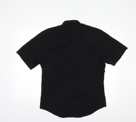 Cedarwood State Mens Black Button-Up Size L