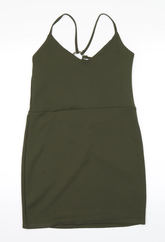 IX London Womens Green Pencil Dress Size 14