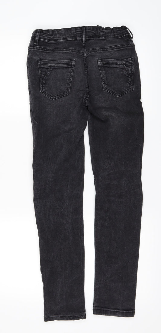 DenimCo Girls Black Skinny Jeans Size 10-11 Years