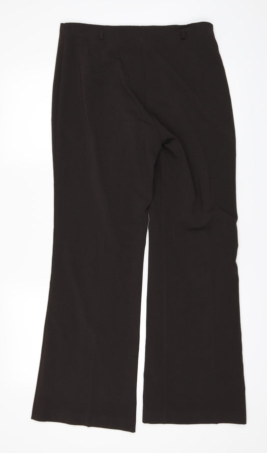 Vital Womens Brown Trousers Size 12 L28 in