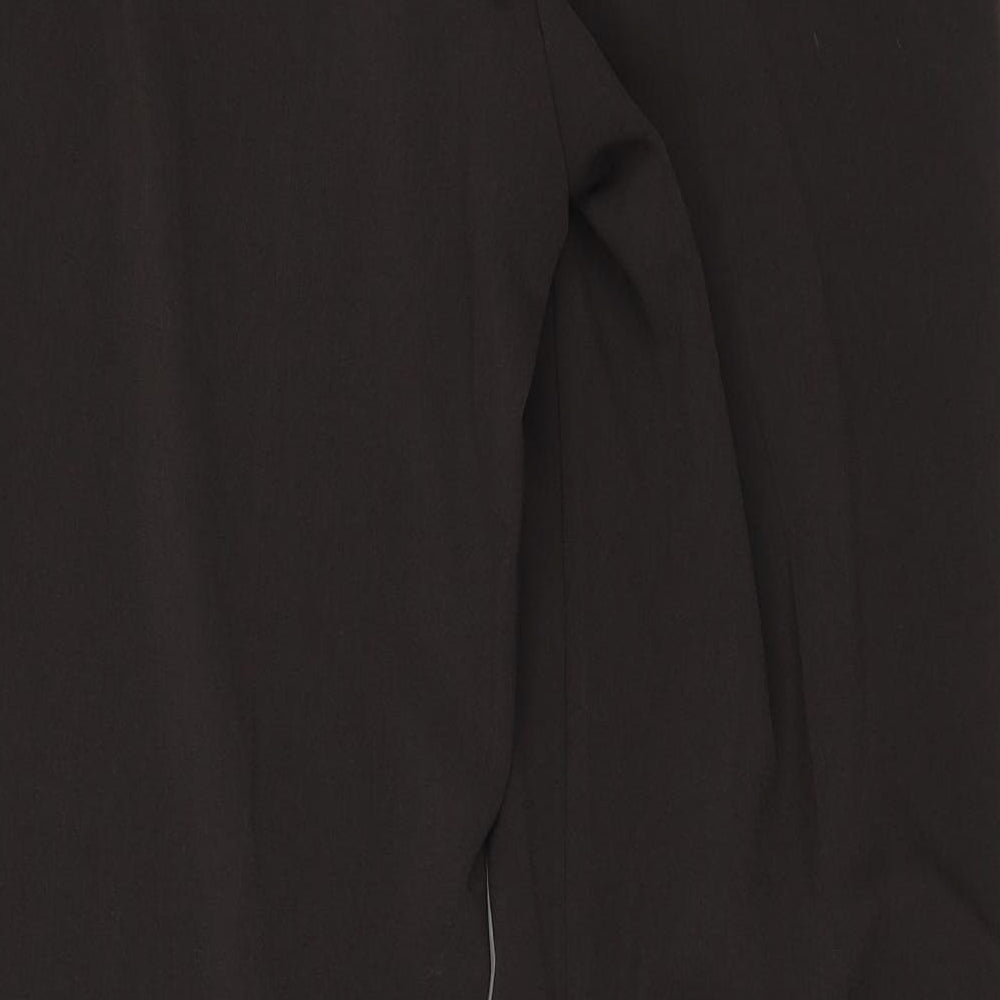 Brand and care label for Vital women’s brown trousers, size UK 12, 28-inch leg
