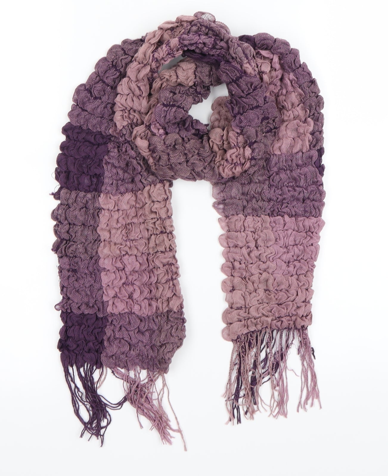 Front view of Preworn Purple Scarf