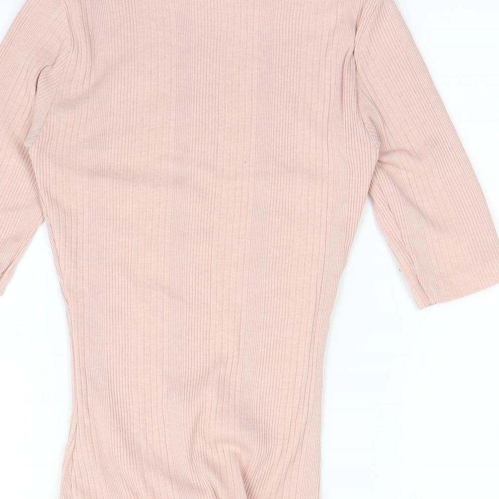 New Look Womens Pink Basic T-Shirt Size 6