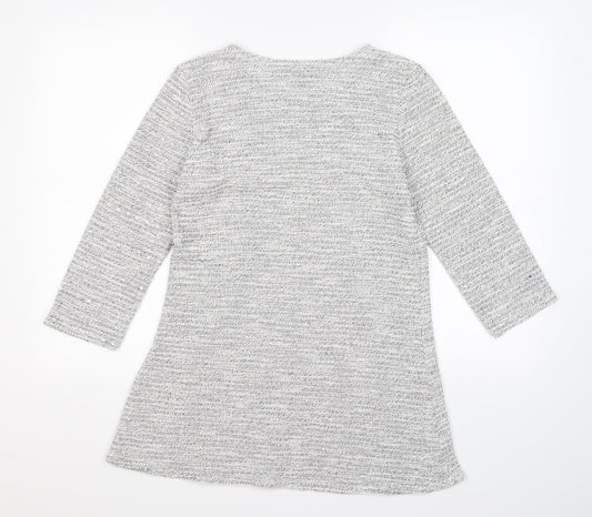 Saloos Womens Grey Knit Pullover Jumper Size 12 - dress