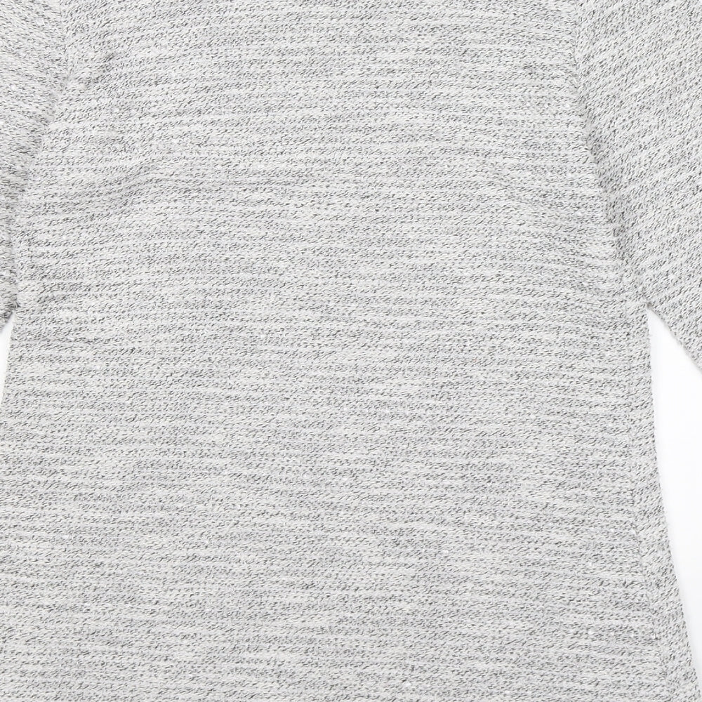 Brand and care label for Saloos women’s grey knit jumper, size UK 12, - dress
