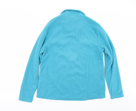 STILL WATER Womens Blue Fleece Jacket Size L