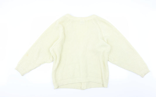 Concept Womens Yellow Cardigan Jumper Size M