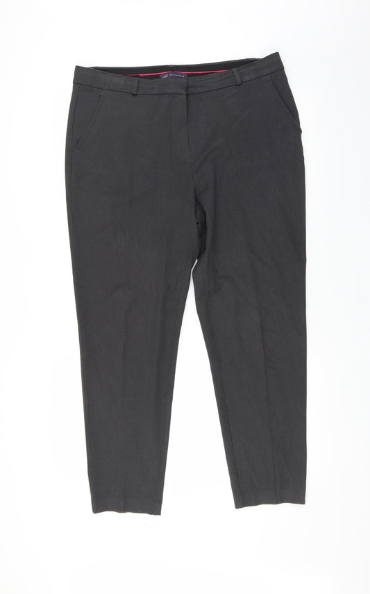 Marks and Spencer Womens Grey Trousers Size 16 L29 in