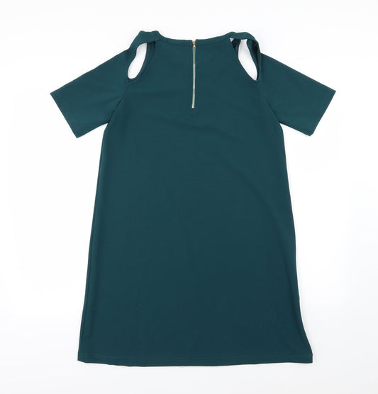 Boohoo Womens Green T-Shirt Dress Size 8