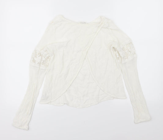 H&M Girls White Basic T-Shirt Size 14 Years
