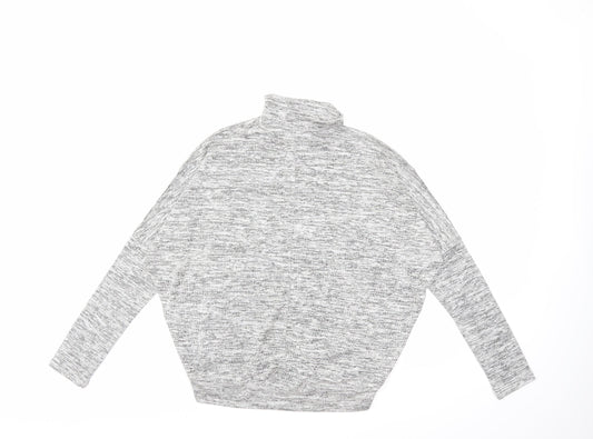 yesorno Womens Grey Knit Pullover Jumper Size M