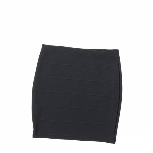 Missguided Womens Black Mini Skirt Size 10