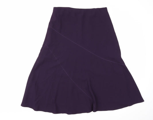 Preworn Womens Purple A-Line Size 14