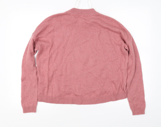 H&M Womens Pink Pullover Jumper Size 8