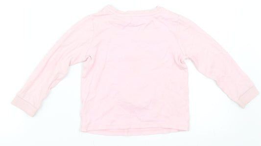 George Girls Pink Basic T-Shirt Size 2-3 Years