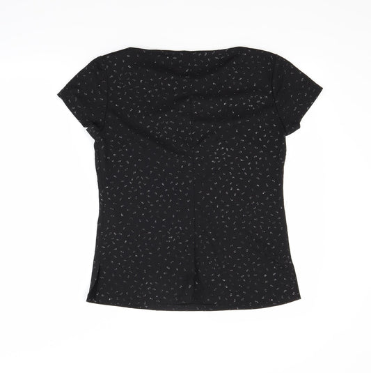 BHS Womens Black Basic Blouse Size 12