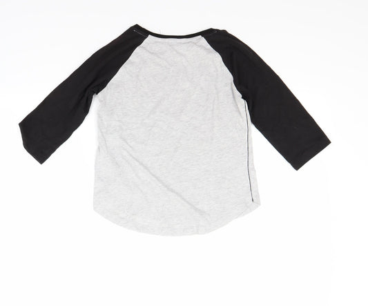 H&M Boys Grey Basic Dress Shirt Size 9-10 Years