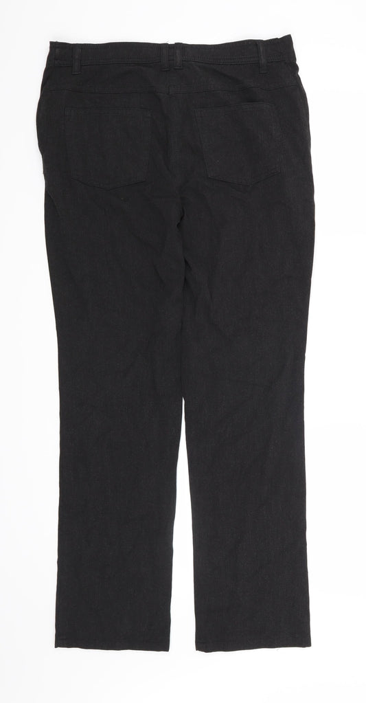 Per Una Womens Grey Trousers Size 8 L30 in